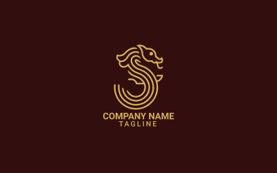 Smok - logo litery S, nowoczesne logo litery