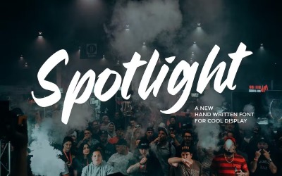 Spotlight – alkalmi, kézzel írt betűtípus