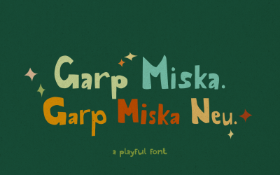 Garp Miska - 俏皮字体
