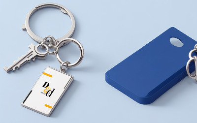 Key Chain Mockup Template #06