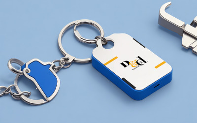 Key Chain Mockup Template #08