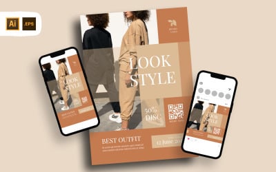 Fashion Style Discount Flyer Template