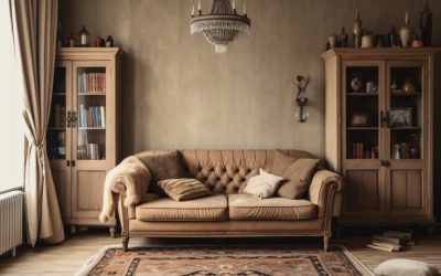 Interior of Italian Living Room 266