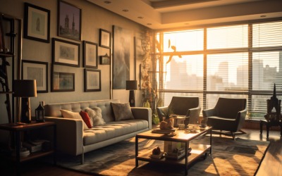 Interior of Italian Living Room 298