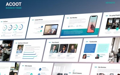 Acoot – Moderne Unternehmens-Keynote-Vorlage