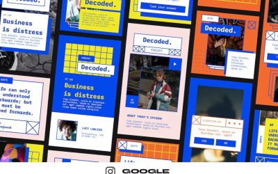 Шаблон Instagram 90-х Google Slides