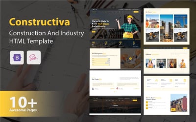 Constructiva – HTML-Vorlage für Bau und Industrie