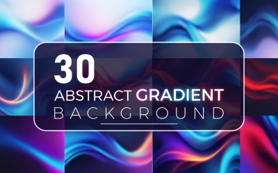 30+ abstraktes Hintergrundillustrationspaket mit Farbverlauf. BAND3