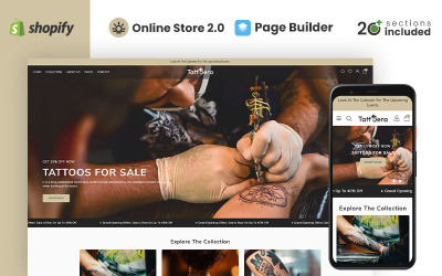 Tattoera - Магазин аксесуарів та обладнання для татуювання Тема Shopify