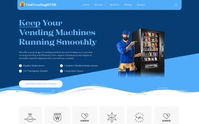 TishVendingHTML - Otomat Hizmetleri HTML Şablonu