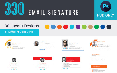 330 PSD Email Signature Template