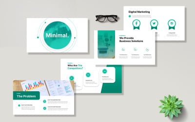 Modello di presentazione di Presentazioni Google Minimal Pitch Deck