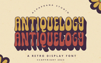 Antichità: carattere di visualizzazione retrò