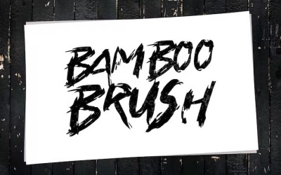 Bambuborste - handskrivna typsnitt