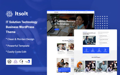 Itsolt — motyw WordPress dla firm zajmujących się rozwiązaniami IT i technologią