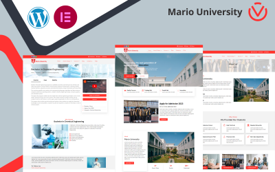Mario University - Kit de modèles Elementor