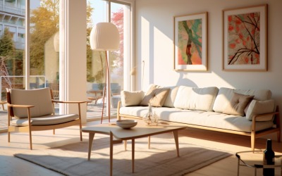 Interior of Italian Living Room 729