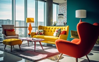 Interior of Italian Living Room 797