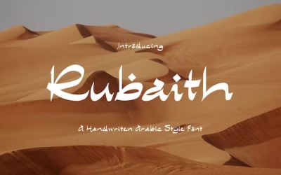 Rubaith - Dekoratív arab betűtípusok