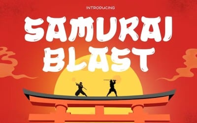 Samurai Blast - Japán stílusú betűtípusok
