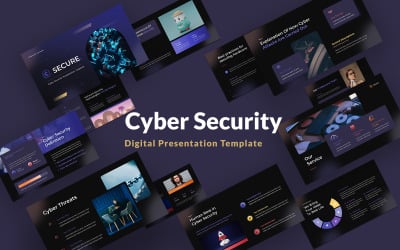 Beveiligde Powerpoint-sjabloon voor cyberbeveiliging