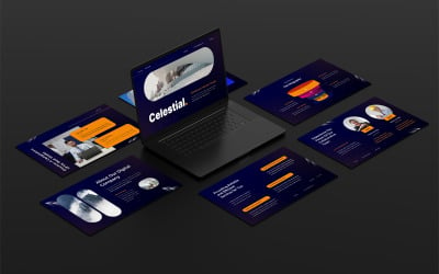 Celestial — szablon programu PowerPoint dla biznesu cyfrowego