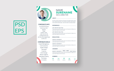Design semplice del modello di curriculum
