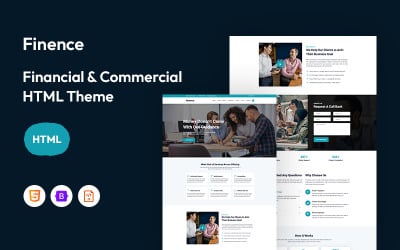 Finence – Financial &amp;amp; Commercial Website Template