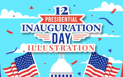 12 Illustration du jour de l&amp;#39;investiture présidentielle aux États-Unis