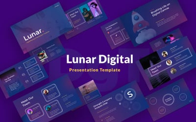 Lunare - Modello PowerPoint per business digitale