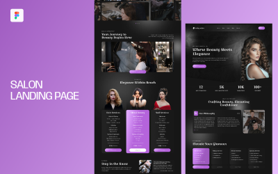 Salon-Landingpage-Vorlage