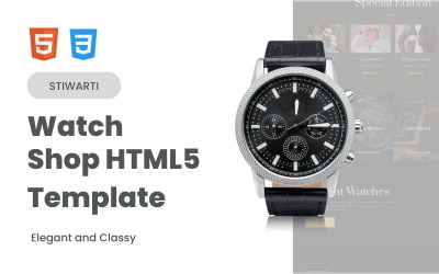 Stiwarti - HTML šablona obchodu s hodinkami