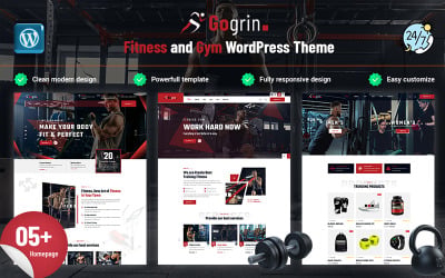 Gogrin - Tema de WordPress para gimnasios y fitness