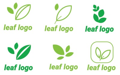 Leaf Logo Pack I Grönt Och Papegoja