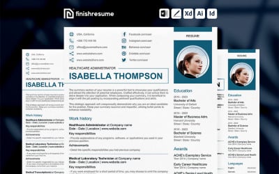 Modèle de CV d’administrateur de soins de santé | Terminer le CV
