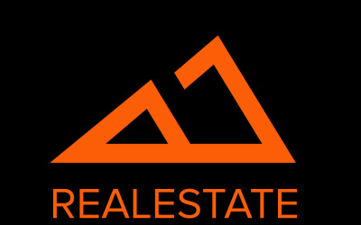 Modello di design unico del logo immobiliare