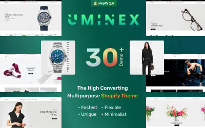 Uminex - OS tema multiuso do Shopify de próxima geração 2.0