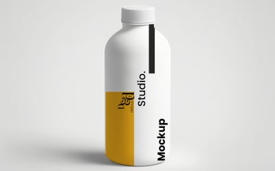 Bottle Tumbler White Mockup #02