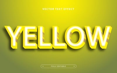 Diseño de efectos de texto 3d. diseño de texto moderno. efecto de texto totalmente editable.