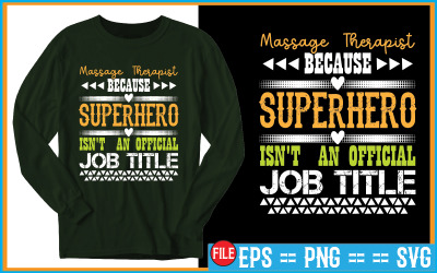 Terapeuta de masaje porque el superhéroe no es un título de trabajo oficial