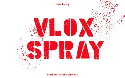 Vlox Spray - Fontes desenhadas à mão