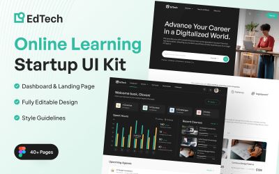 EdTech - Kit de UI da Web para inicialização de aprendizagem on-line