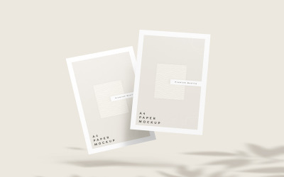 Flyer or letterhead mockup a4 paper mockup psd template Vol 01