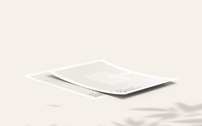 Flyer or letterhead mockup a4 paper mockup psd template Vol 02