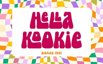 Hella Kookie - Fonte de exibição retro-moderna dos anos 70