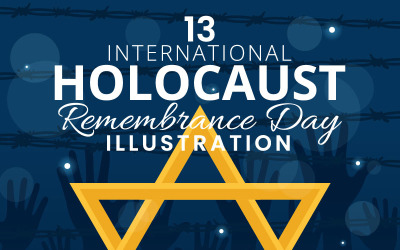 13 Illustration zum Internationalen Holocaust-Gedenktag