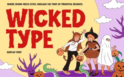 Wicked Type — отображаемый шрифт