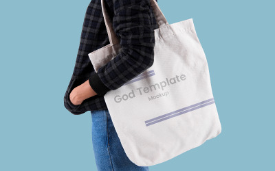 Canvas Totebag Mockup #03