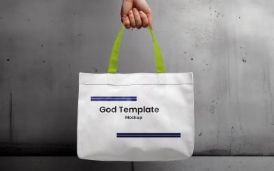 Canvas Totebag Mockup #04