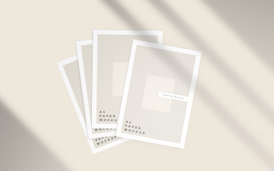 Flyer or letterhead mockup a4 paper mockup psd template Vol 05